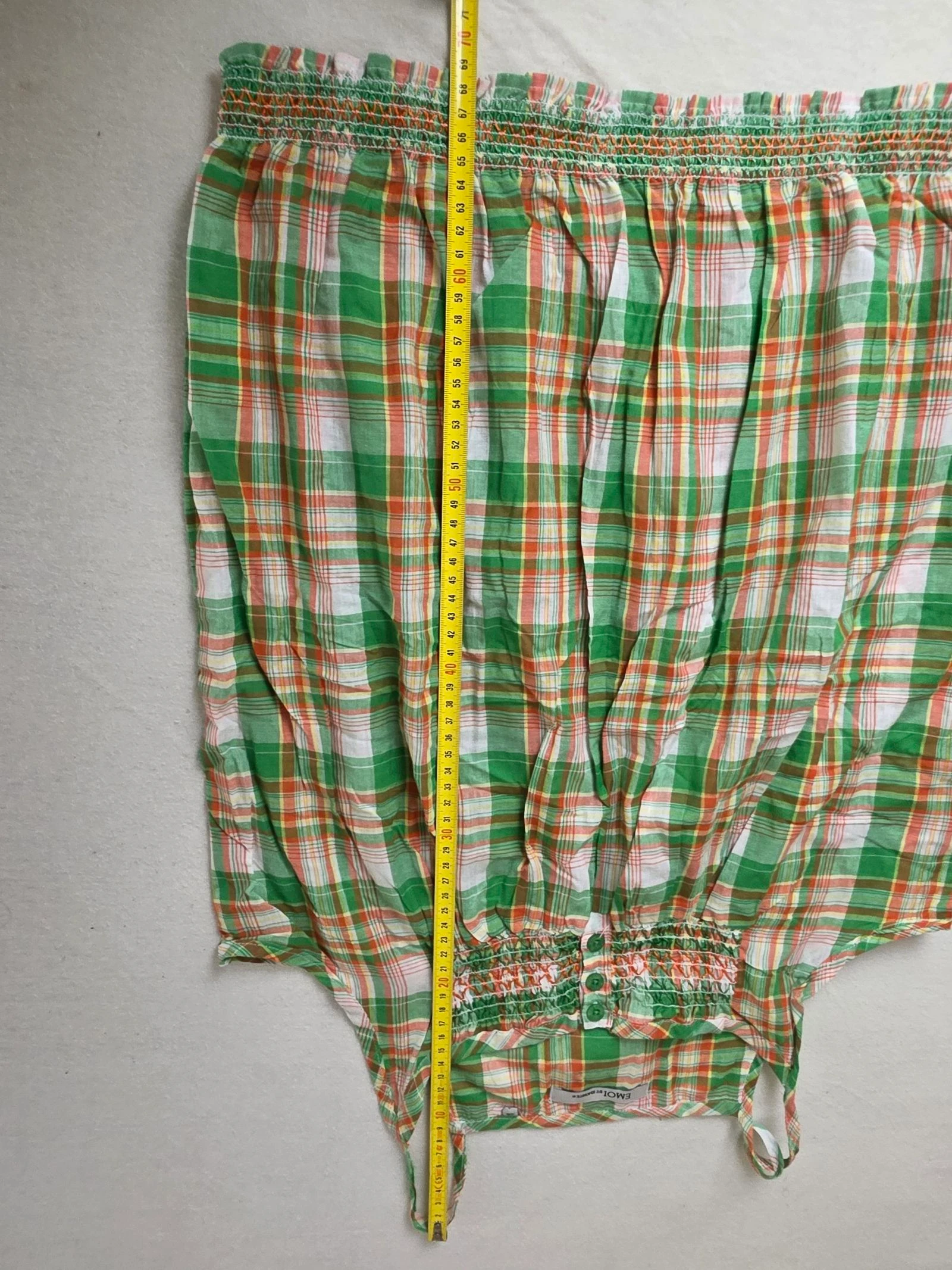 Top de alças / Blusa madras de algodão 🍒y2k vintage anos 2000🍒tamanho 40 – photo 10